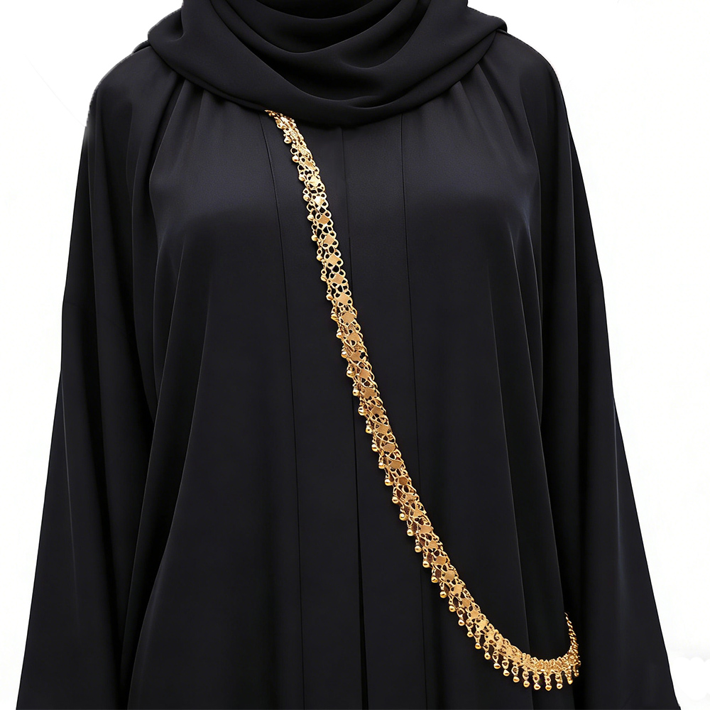 Ethnic Fashion Accessories - Golden Beads Tassel Shoulder Chain Body