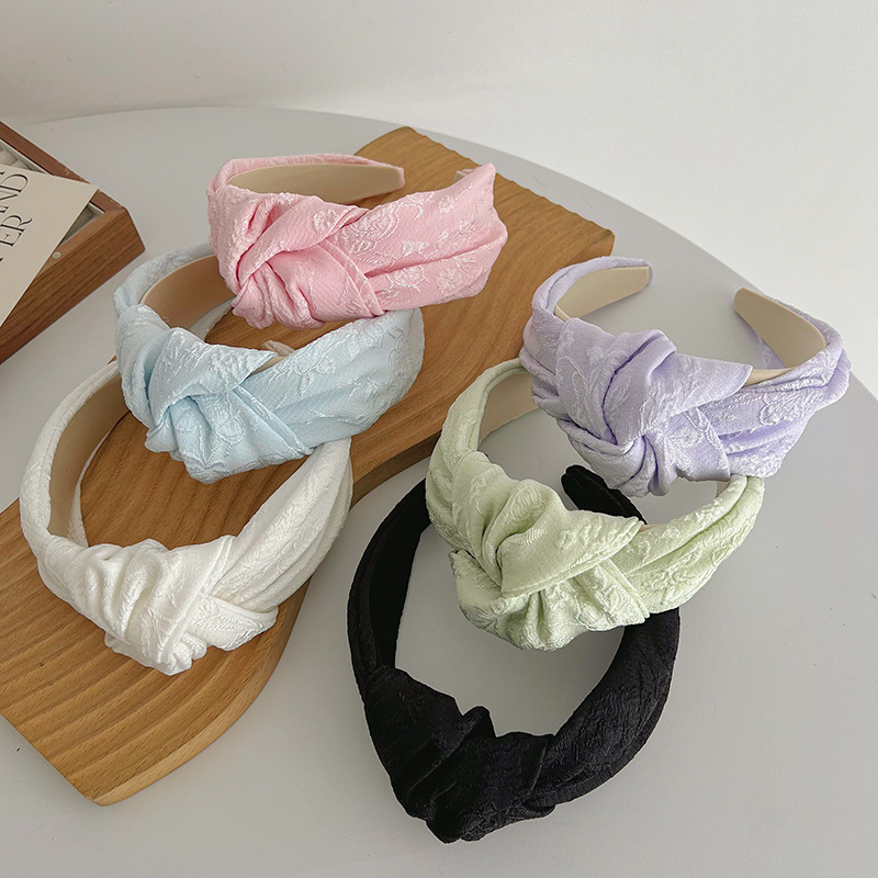 Ethnic Fashion Accessories - Bohemian Ethnic Flower Big Knot Hairband