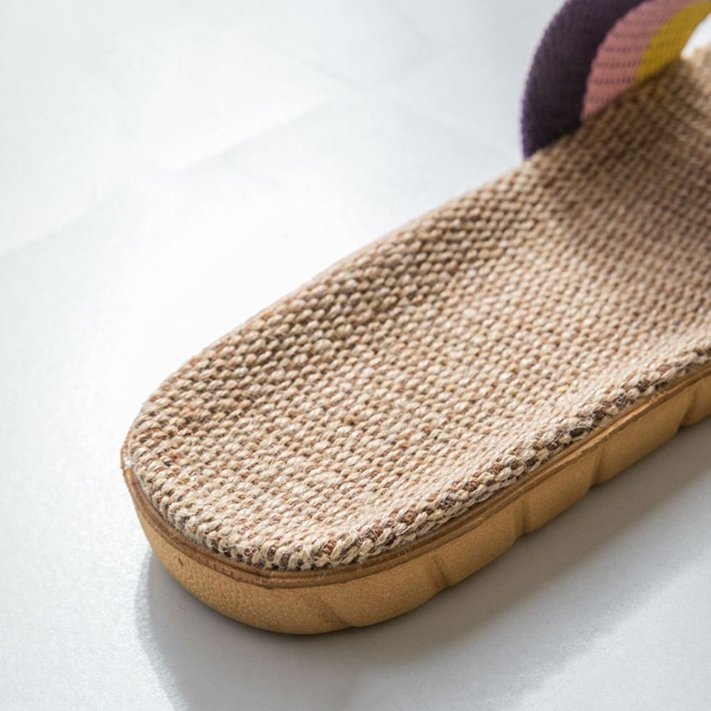 Ethnic Style - Fashion Ethnic Style Linen Cross Slippers