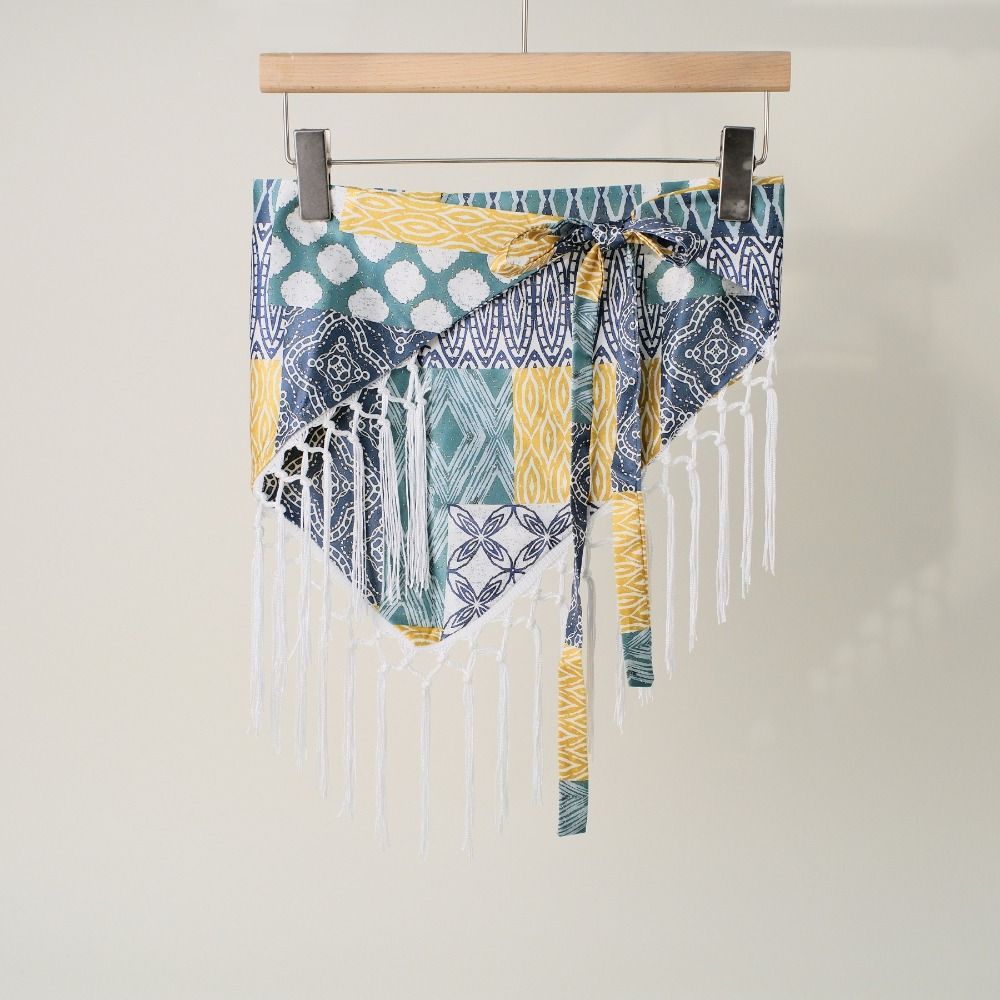 Ethnic Paisley Print Hip Scarf - огляд і ціна Y2K Ethnic Fashion
