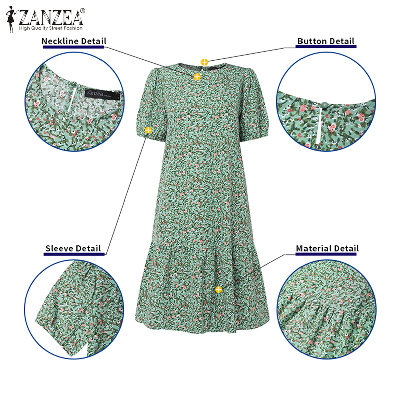 2026 ZANZEA Summer Floral Prin - огляд і ціна Ethnic Gown
