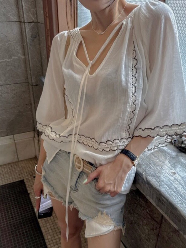 Korean Style Patchwork Lace-Up - огляд і ціна Ethnic Fusion Fashion