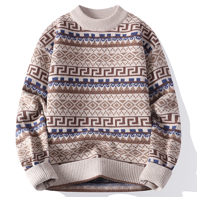 Trendy Men's Round Neck Sweate - огляд і ціна Fashion Ethnic Wear For Men