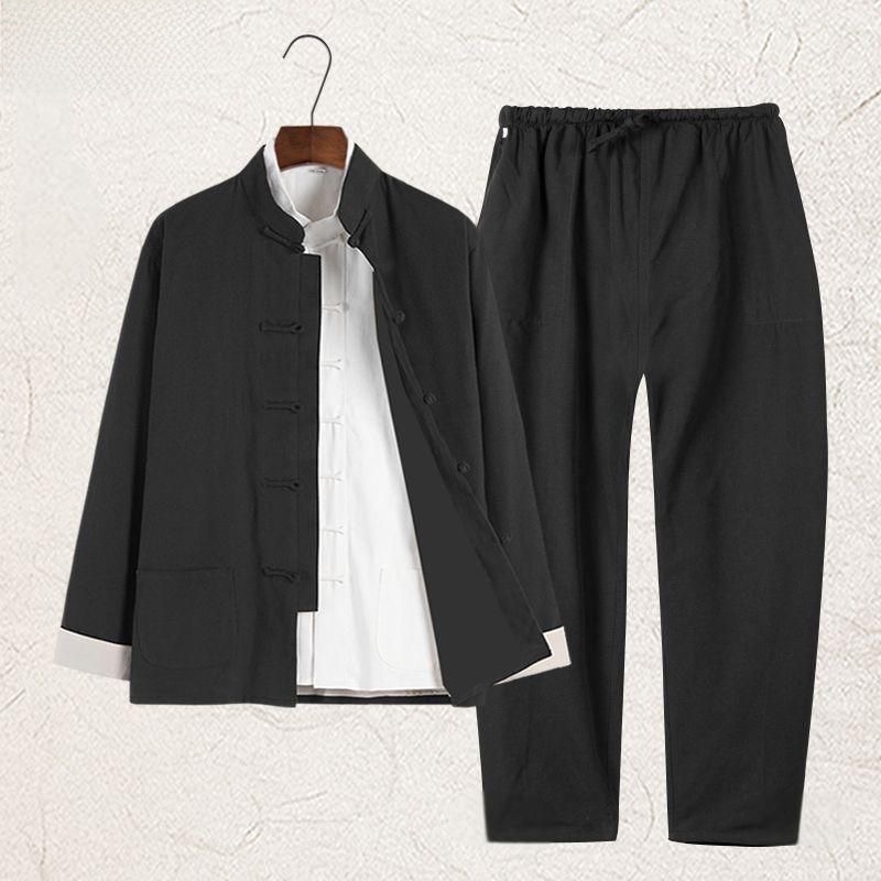 Summer Cotton Linen Youth Hanf - огляд і ціна Fashion Ethnic Wear For Men