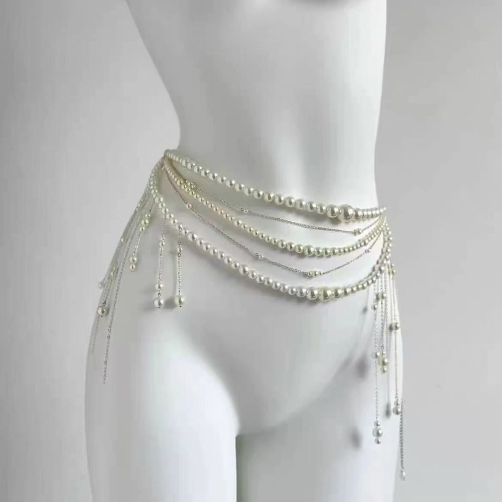 Fashion Elegant Pearl Waist Ch - огляд і ціна Ethnic Fashion Accessories